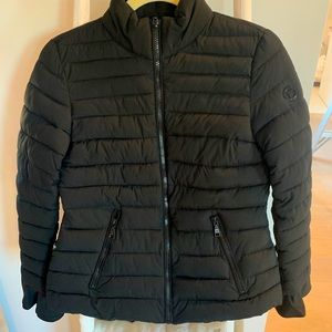 Tahari black puff jacket